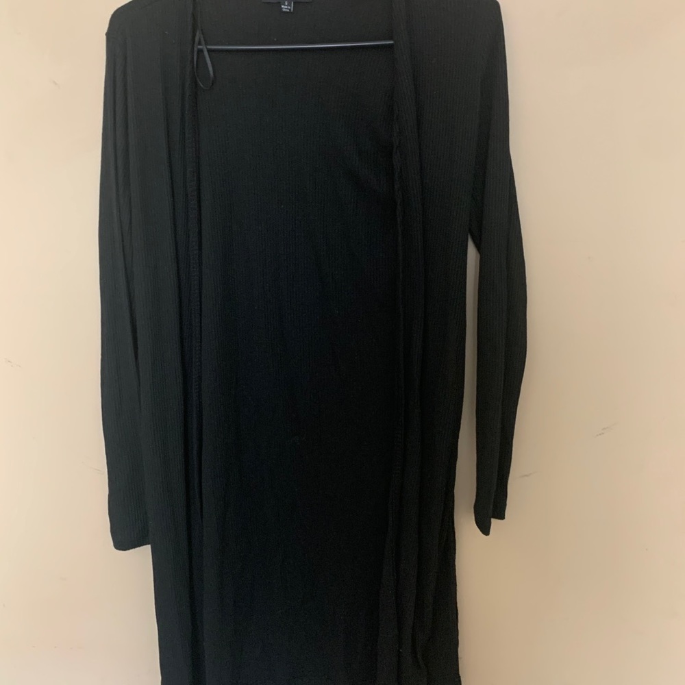 SOLD Black cardigan with two side slits